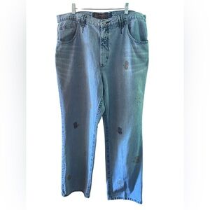 Miskeen vintage men’s jeans, size 40, logo on back pocket and down front